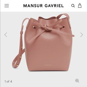 Mansur Gavriel mini mini bucket bag in confetto